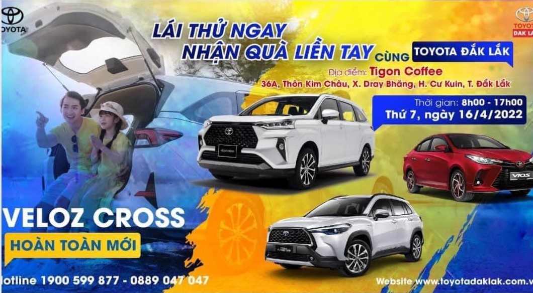 Read more about the article HOẠT ĐỘNG LÁI THỬ TẠI TOYOTA DAKLAK THÁNG 4/2022