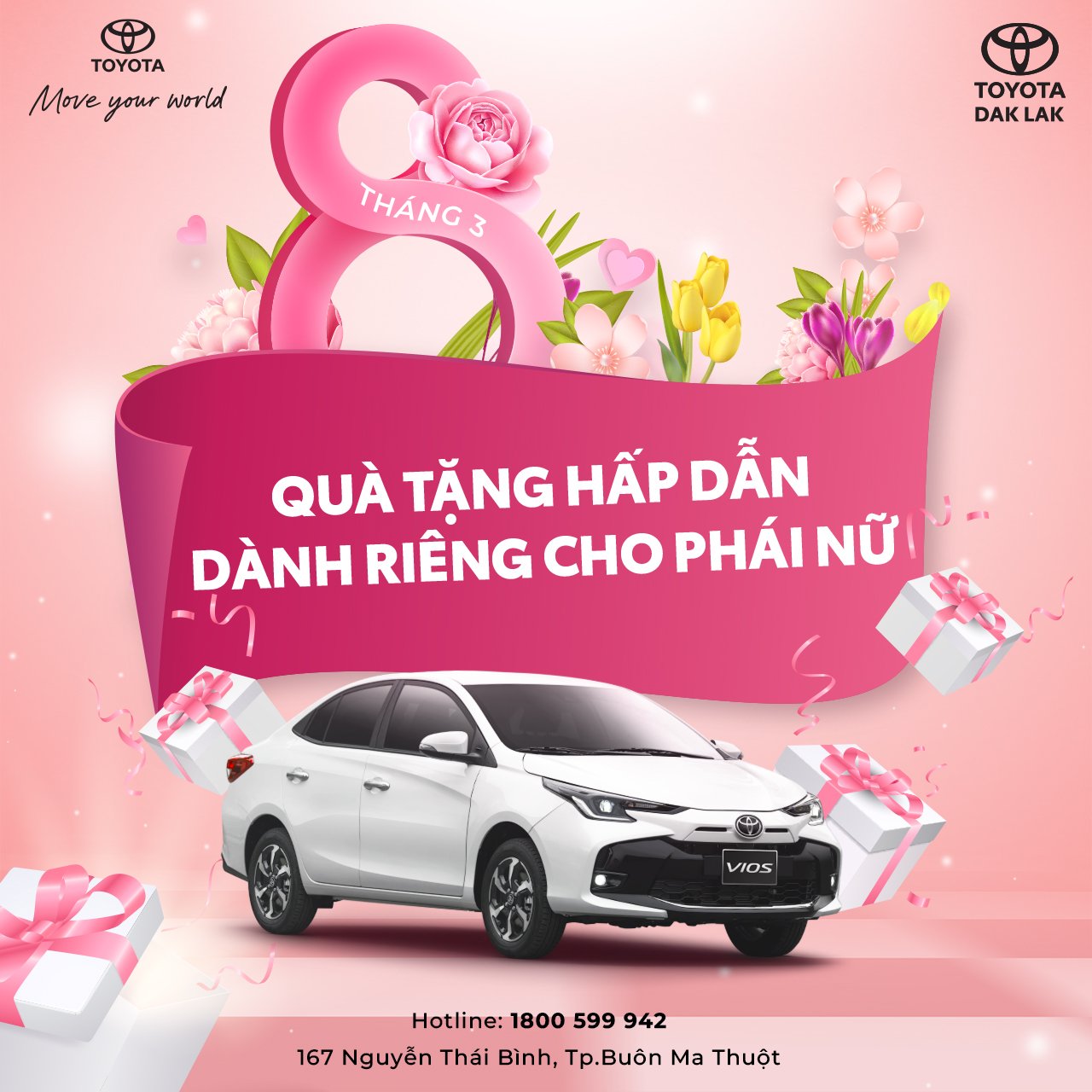 8/3 Cùng Toyota Dak Lak Rước Xe Về Cho Nàng