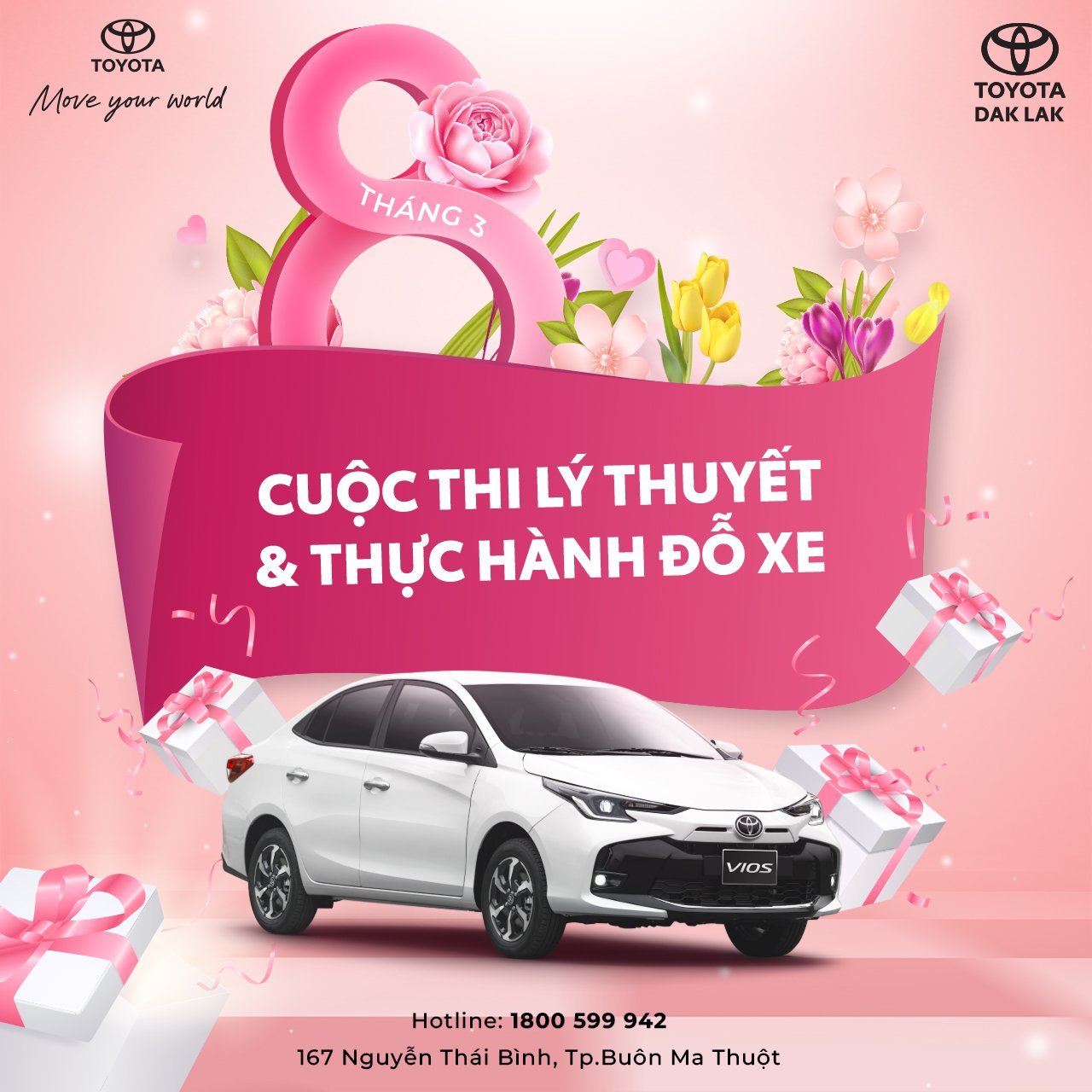 8/3 Cùng Toyota Dak Lak Rước Xe Về Cho Nàng